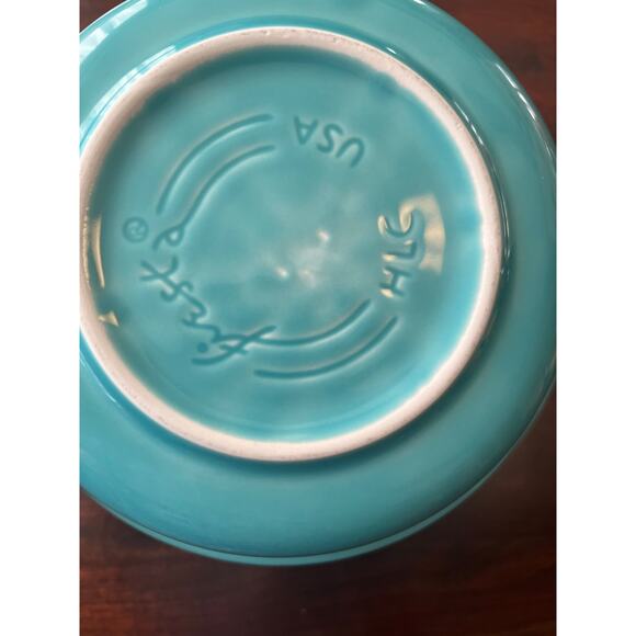Fiestaware HLC USA dinner set bowl saucer plate‎ Turquoise No chips or flaws - Picture 4 of 4